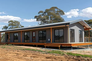 Manufactured home on land demonstrating the differences insurance companies have to account for in modular and manufactured homes